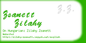 zsanett zilahy business card